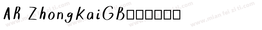 AR ZhongkaiGB字体转换